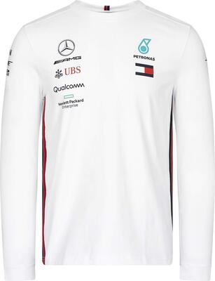 Mercedes-AMG Petronas Motorsport 2019 F1 Team Longsleeve Driver T-Shirt weiß bei Amazon bestellen