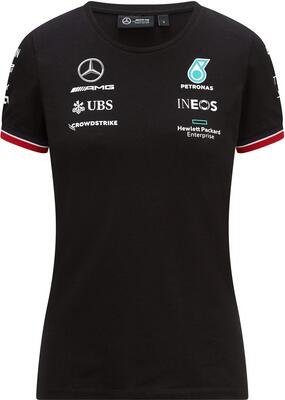 Mercedes-AMG Petronas - Offizielle Formel 1 Merchandise 2021 Kollektion - Damen - Driver Tee - Kurze Ärmel - Schwarz - L bei Amazon bestellen