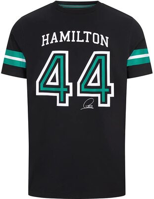 Mercedes-AMG Petronas - Offizielle Formel 1 Merchandise 2021 Kollektion - Herren - Lewis #44 Tee - Kurze Ärmel - Schwarz - S bei Amazon bestellen