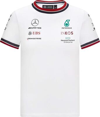 Mercedes-AMG Petronas - Offizielle Formel 1 Merchandise 2021 Kollektion - Jungen - Driver Tee - Kurze Ärmel - Weiß - 152 bei Amazon bestellen