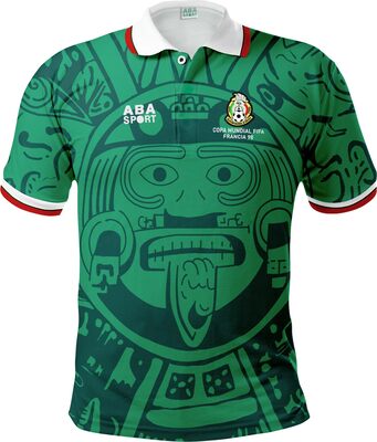 Mexico Retro 1998 Futbol Jersey, WBC Mexico Jersey, Jersey Mexico, Mexikanischer Fußball, Playeras de la Selección Mexicana, 1998 bei Amazon bestellen