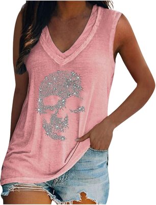 MICKURY Oversize Tshirts Damen Damen Mode V Ausschnitt Print Pullover LäSsiges Kurzarm T-Shirt Stillshirt bei Amazon bestellen