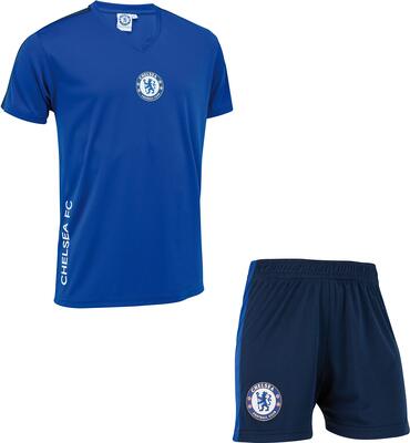 Alle Details zum Fußball-Trikot Minikit Trikot + Shorts Chelsea FC - Offizielle Sammlung - Junge Kindergröße und ähnlichen Trikots