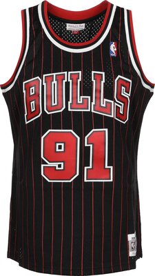 Mitchell & Ness Dennis Rodman 1995-96 Chicago Bulls Replica Swingman NBA Jersey HWC Basketball Trikot bei Amazon bestellen