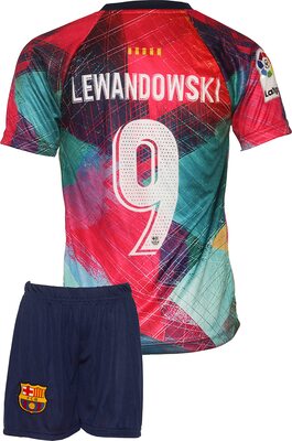 Alle Details zum Fußball-Trikot MODAMİT Kinder Trikot Barcelona Color Robert Lewandowski #9 Produkt in Sonderedition, Mit Kurz (128-176 Jahre) und ähnlichen Trikots