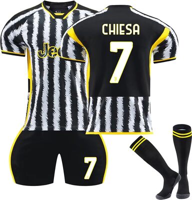 MORCHAN Kinder-Fußballtrikots für Juve, 23/24 Heim- und Auswärtstrikots, Neue Teamuniformen, Outdoor-Sportarten für Erwachsene, Kinder-Fußballtrikots, Shorts, Socken bei Amazon bestellen