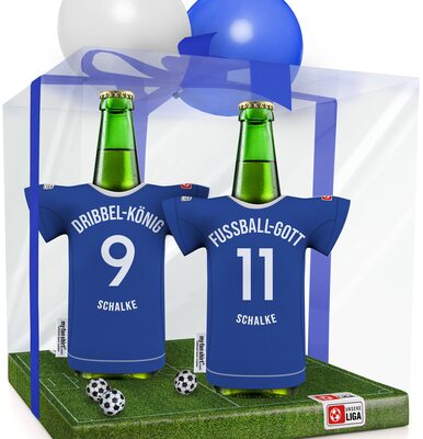my fan shirt Männer-Geschenk für Schalke-Fans PERSONALISIERBAR | Fanartikel Geburtstags-Geschenk Mann Freund Opa Bruder Offizieller Trikotkühler by MYFANSHIRT.com bei Amazon bestellen