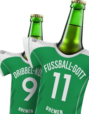 my fan shirt Trikot für Bremen-Fans | personalisierbarer stylischer Trikotkühler | Jeder Schluck EIN Genuss | Offizielles Fußball Trikot by MYFANSHIRT.com bei Amazon bestellen