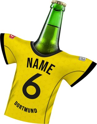my fan shirt Trikot für Dortmund-Fans | personalisierbarer stylischer Trikotkühler | Jeder Schluck EIN Genuss | Offizielles Fußball Trikot by MYFANSHIRT.com bei Amazon bestellen