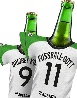 my fan shirt Trikot für Gladbach-Fans | personalisierbarer stylischer Trikotkühler | Jeder Schluck EIN Genuss | Offizielles Fußball Trikot by MYFANSHIRT.com bei Amazon bestellen