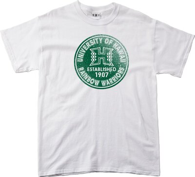 NCAA Hawaii Rainbow Warriors 100 Prozent, Vintage Circle Short Sleeve Tee bei Amazon bestellen