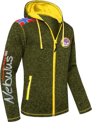 Nebulus Herren Fleecejacke NORSKA, warme Fleece Jacke, mit langem Full-Zip Reißverschluss bei Amazon bestellen