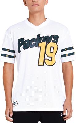 New Era Green Bay Packers T Shirt/Tee NFL Stripe Sleeve Oversized Tee bei Amazon bestellen