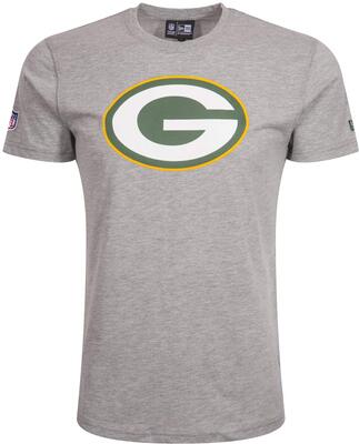 New Era Green Bay Packers Tshirt - NFL - Team Logo - Heather Grey bei Amazon bestellen