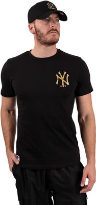 New Era MLB New York Yankees Gold Metallic Tee T-Shirt bei Amazon bestellen