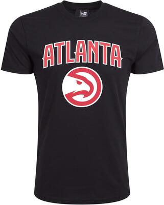 New Era - NBA Atlanta Hawks Team Logo T-Shirt - Schwarz bei Amazon bestellen