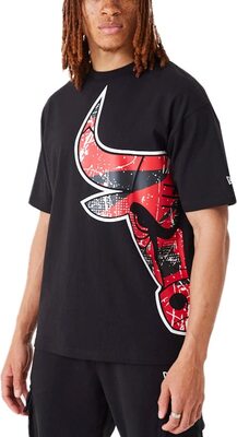 New Era NBA Chicago Bulls Large Team Logo Oversized Tee T-Shirt bei Amazon bestellen