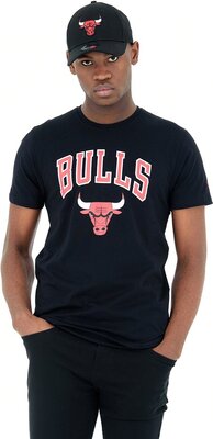 Alle Details zum Fußball-Trikot New Era - NBA Chicago Bulls Team Logo T-Shirt - Black und ähnlichen Trikots
