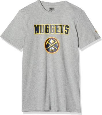 New Era - NBA Denver Nuggets Team Logo T-Shirt - Grau bei Amazon bestellen