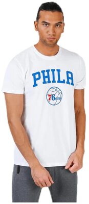 New Era - NBA Philadelphia 76ers Team Logo T-Shirt - Weiß bei Amazon bestellen