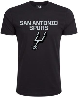 New Era - NBA San Antonio Spurs Team Logo T-Shirt - Schwarz bei Amazon bestellen