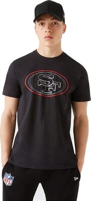 New Era San Francisco 49ers NFL Jersey Outline Logo Tee T-Shirt bei Amazon bestellen
