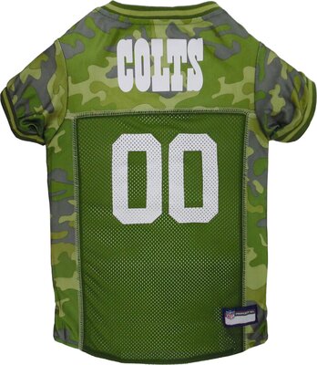 NFL Camo Trikot für Hunde und Katzen. Fußball-Trikot Camouflage erhältlich in 32 NFL Teams und 5 Größen. Cuttest Jagd-Kleid Camouflage-Trikot mit Team-Logo, Indianapolis Colts, Large, Camouflage bei Amazon bestellen
