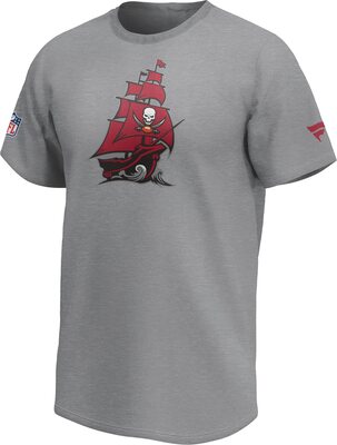 NFL T-Shirt Tampa Bay Buccaneers Iconic Secondary Logo Football Shirt grau bei Amazon bestellen