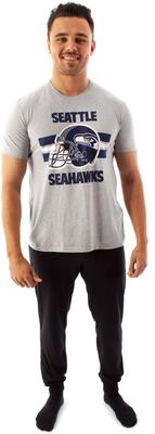 NFL Teams Seattle Seahawks Helm Herren Langes Pyjama T-Shirt & Lounge Pant Set bei Amazon bestellen
