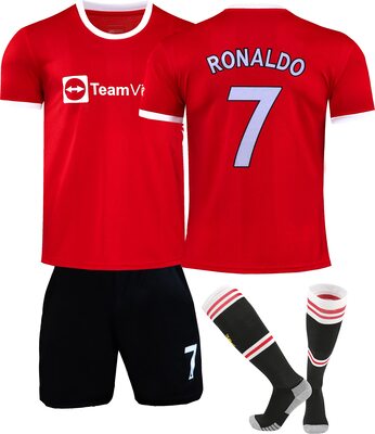 Alle Details zum Fußball-Trikot NIHMEX Ronaldo Man Red #7 Kinder Trikot Fußball Neu Saison, Shorts Socken Jugendgrößen und ähnlichen Trikots