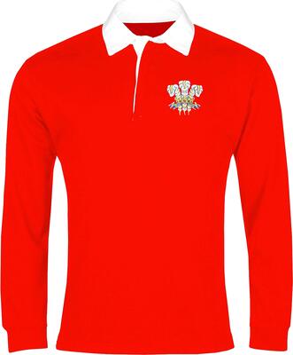 Old School Football Wales 1970er Jahre Rugby-Shirt mit gesticktem Logo bei Amazon bestellen