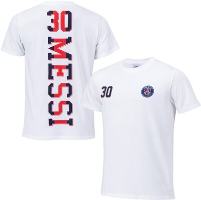 Alle Details zum Fußball-Trikot PARIS SAINT-GERMAIN T-Shirt Lionel Messi PSG, offizielle Kollektion, Weiß und ähnlichen Trikots