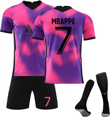 Paris Trikot Kinder Trikot PSG Fußball Trikot Set 22/23, Nr.30/10/7 Sporttraining T-Shirts und Shorts für Erwachsene/Kinder, Fußballtrikot Set für Jungen/Herren bei Amazon bestellen