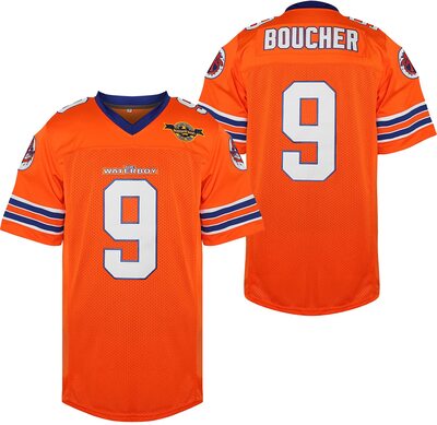 Alle Details zum Fußball-Trikot PHM The Waterboy 9 Bobby Boucher 50th Anniversary Movie Mud Dogs Bourbon Bowl Football Trikots genäht S-XXXL und ähnlichen Trikots