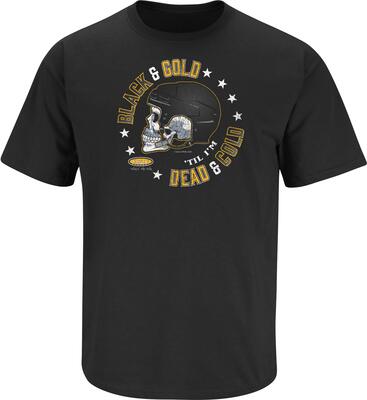 Pittsburgh Hockey Fans Schwarz und Gold "Till I'm Dead and Cold" Schwarzes T-Shirt (SM-5X) bei Amazon bestellen