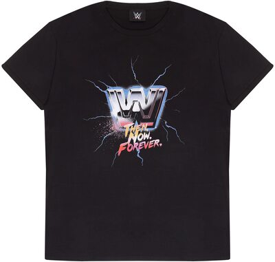 Popgear Herren WWE Dann Jetzt für Immer Klassiker-Logo Schwarz T-Shirt bei Amazon bestellen