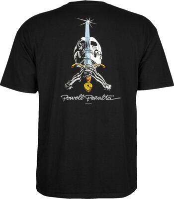 Alle Details zum Fußball-Trikot Powell Peralta Unisex T Totenkopf und Schwert Skate-Shirt und ähnlichen Trikots