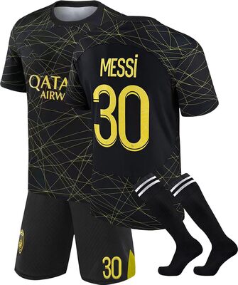 PSG Trikot Kinder Erwachsene 22/23 Paris Hause/Auswärts Neues Fußball Trikot, PSG Trainingsanzug Fussball Jersey, Jungen Herren Sportshirt, Shorts und Socken PSG Fußballtrikots Set bei Amazon bestellen