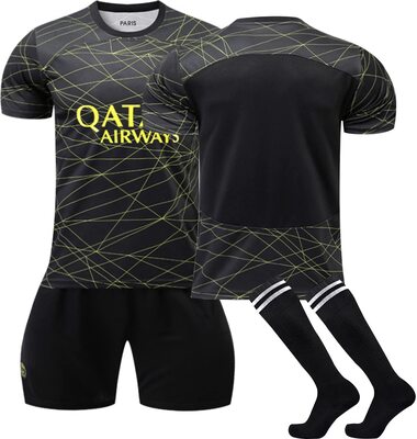 Alle Details zum Fußball-Trikot PSG Trikot Kinder Paris Trikot Fußball Trikot Set Neues Hause/Auswärts Fußballtrikot, Frankreich Trikot Anzug Herren/Junge Football Tshirts, Shorts und Socken Anzug PSG Kit for Kids und ähnlichen Trikots