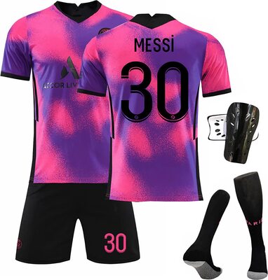PSG Trikot Paris Trikot Set Fußballtrikots 2021-22 Sporttraining T-Shirts und Shorts für Erwachsene Kinder Football Jersey Fußballtrikot Set Jungen bei Amazon bestellen