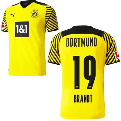 Alle Details zum Fußball-Trikot PUMA Borussia Dortmund BVB Heimtrikot 2021 2022 Home Trikot Sponsor BL Logo Herren Kinder Spieler Name gelb und ähnlichen Trikots