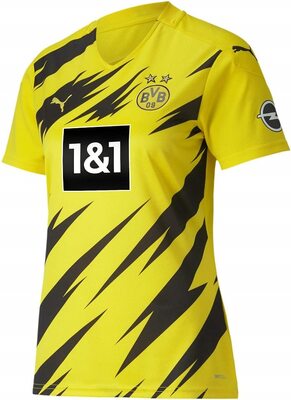 Alle Details zum Fußball-Trikot Puma Damen BVB Home Trikot Replica Womens 20/21 T-Shirt, Cyber Yellow Black, L und ähnlichen Trikots