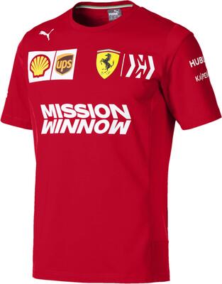 Puma Ferrari Team Herren T-Shirt Rosso Corsa S bei Amazon bestellen