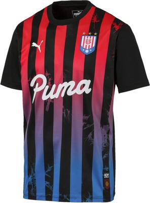 PUMA Herren Acid Bleach Jersey, Herren, Acid Bleach Jersey, Black-Poppy red, Small bei Amazon bestellen