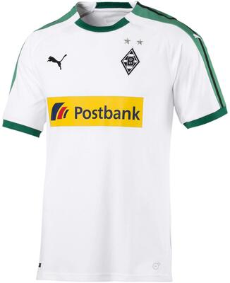 Alle Details zum Fußball-Trikot PUMA Herren Bmg Home Replica with Sponsor Logo Trikot, White und ähnlichen Trikots