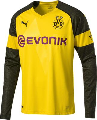 Alle Details zum Fußball-Trikot PUMA Herren BVB Ls Home Shirt Replica with Evonik Logo with Opel Logo Trikot und ähnlichen Trikots