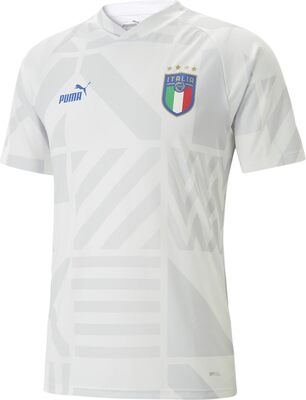 PUMA Herren Italien Away Prematch V-Ausschnitt Kurzarm Jersey Casual Leicht - Weiß bei Amazon bestellen