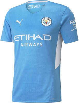 Alle Details zum Fußball-Trikot PUMA Herren Manchester City Saison 2021/22, Spielausrüstung, Trikot Home Trikot und ähnlichen Trikots