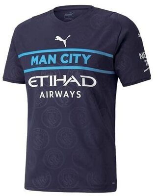 Alle Details zum Fußball-Trikot PUMA Herren Manchester City Saison 2021/22, Spielausrüstung, Trikot Third Kit Trikot und ähnlichen Trikots