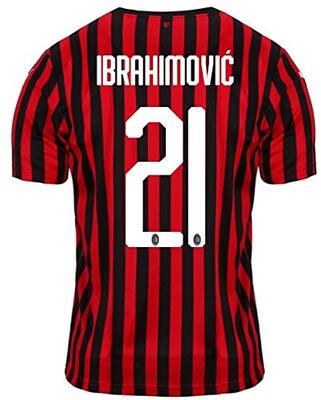PUMA Jungen Ac Milan-Home Replica Trikot 2019/2020 Ibrahimovi, Kinder Fußball-T-Shirt bei Amazon bestellen